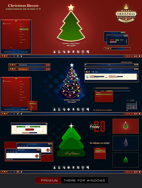 CHRISTMAS Windowblinds Premium Theme